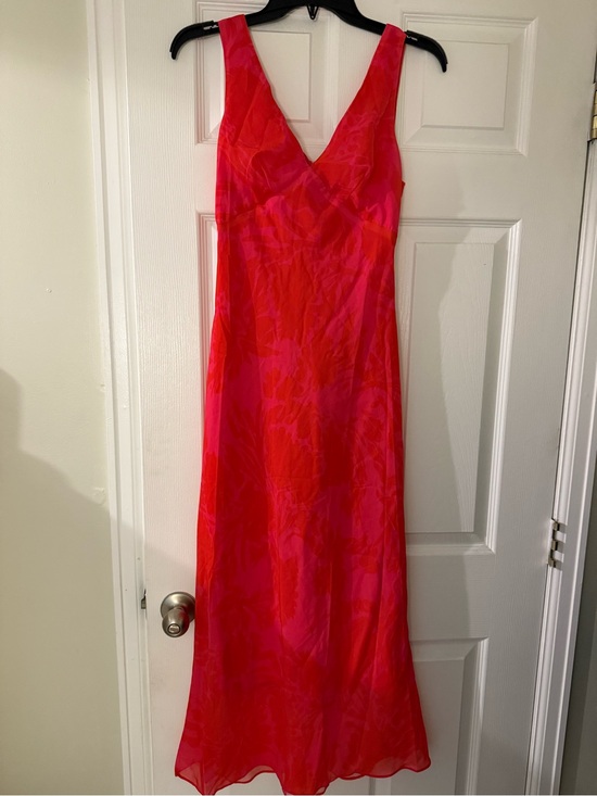 Hello Molly Dresses & Skirts - Hello Molly Pink & Red V-Neck Maxi Dress